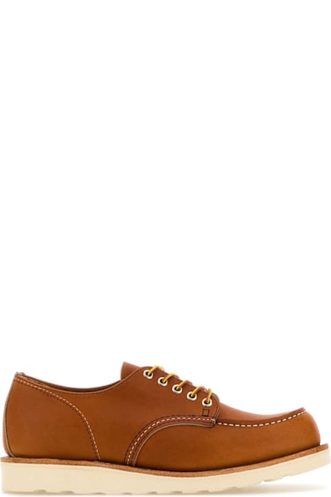 Red Wing Shoes for Men Red Wing Caramel Leather Lace-up Shoes