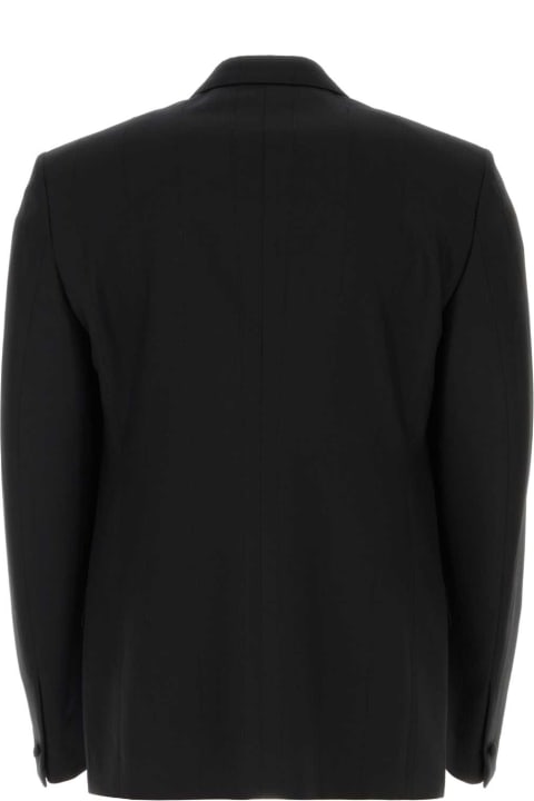 Givenchy Black Stretch Wool Blend Blazer | italist