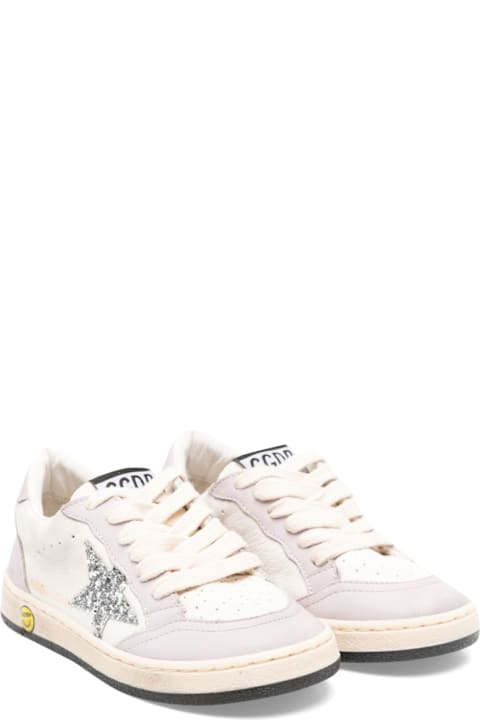Golden Goose for Boys Golden Goose Suede Leather Shoes With Star
