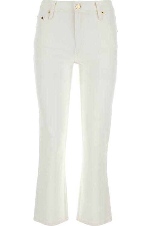 Pants & Shorts for Women Tory Burch White Stretch Denim Jeans