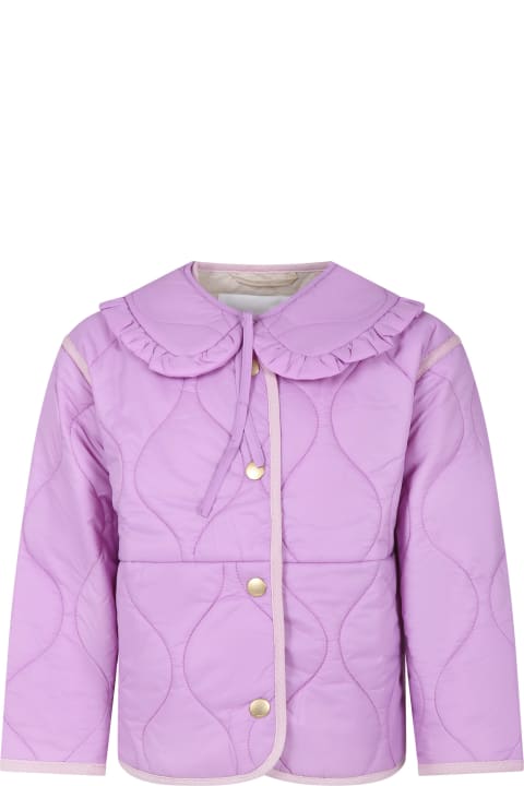 Molo Coats & Jackets for Girls Molo Pink Down Jacket For Girl