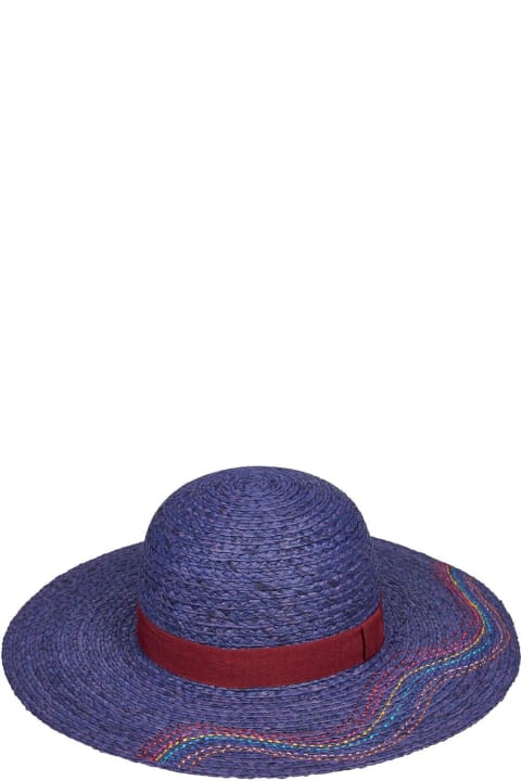 ウィメンズ Paul Smithの帽子 Paul Smith Wide Brim Sun Hat