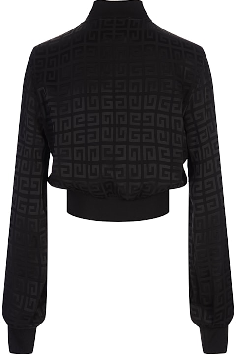 Coats & Jackets for Women Givenchy Black 4g Jacquard Bomber Jacket