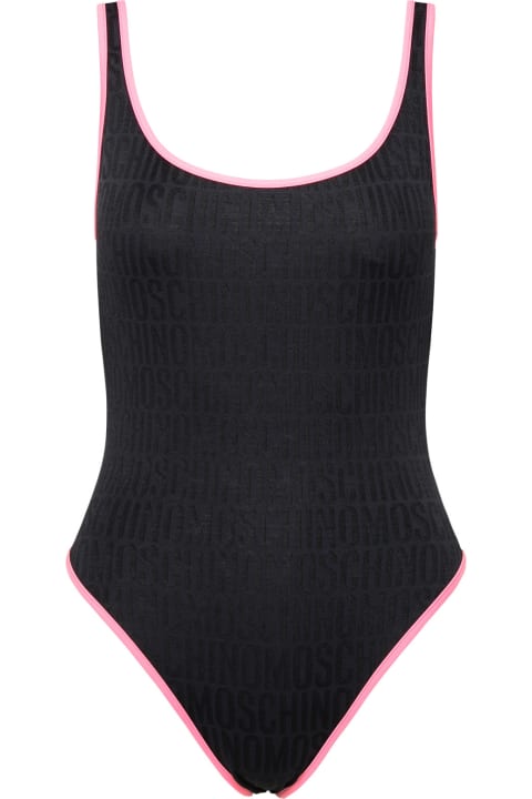 Moschino Swimwear for Women Moschino Black Polyamide Blend One-piece Swimsuit