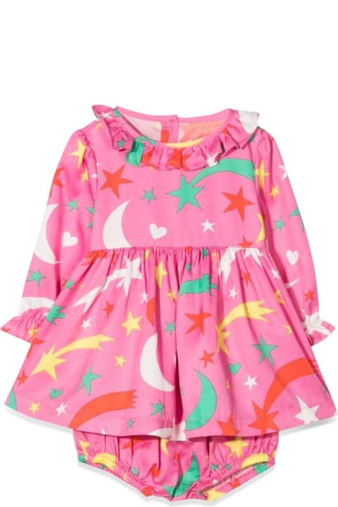 Dresses for Baby Girls Stella McCartney Kids Moon Long Sleeve Dress With Coulottes
