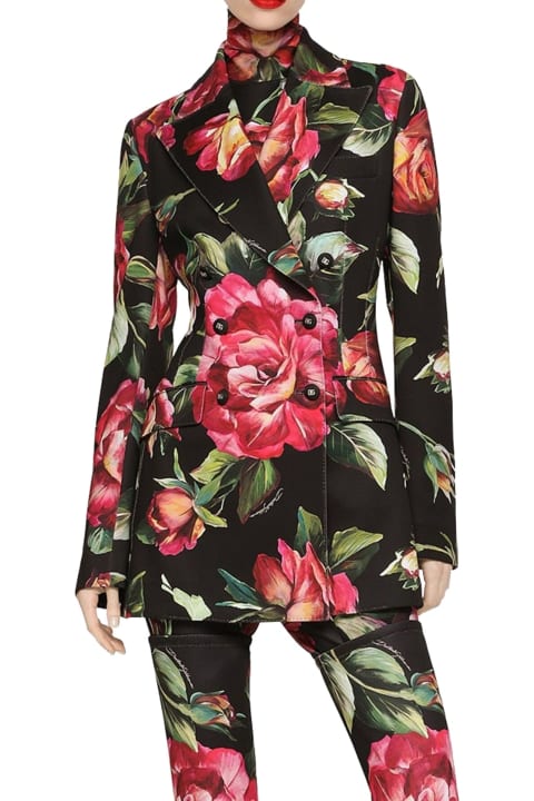 Dolce & Gabbana Coats & Jackets for Women Dolce & Gabbana Flower Print Blazer