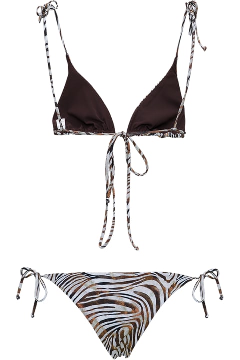 Le Petit Reve Woman's Kai Zebra Stretch Fabric  Bikini