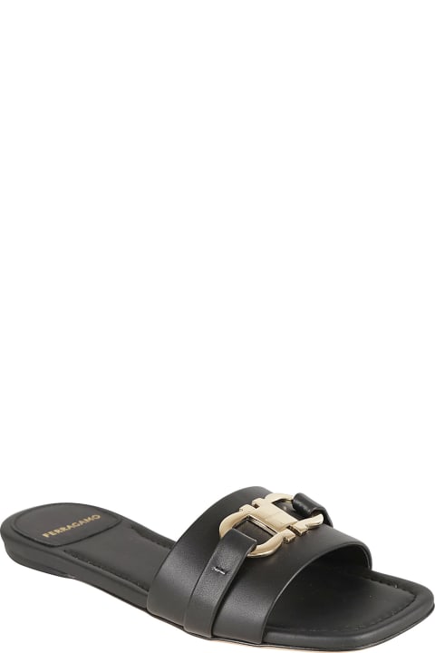 Ferragamo Sandals for Women Ferragamo 'slide Gancini' Sandals