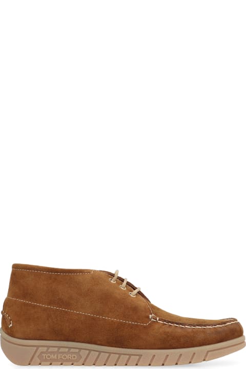 Tom Ford Laced Shoes for Men Tom Ford Suede Desert-boots