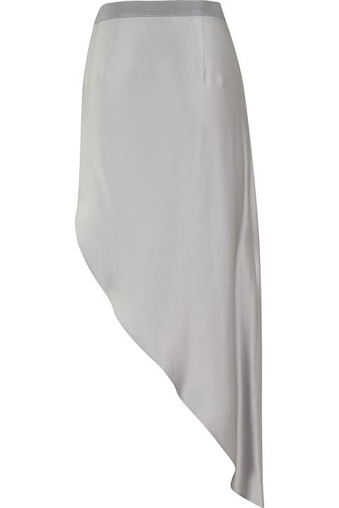 Skirts for Women Elisabetta Franchi Asymmetric Hem Draped Mini Skirt