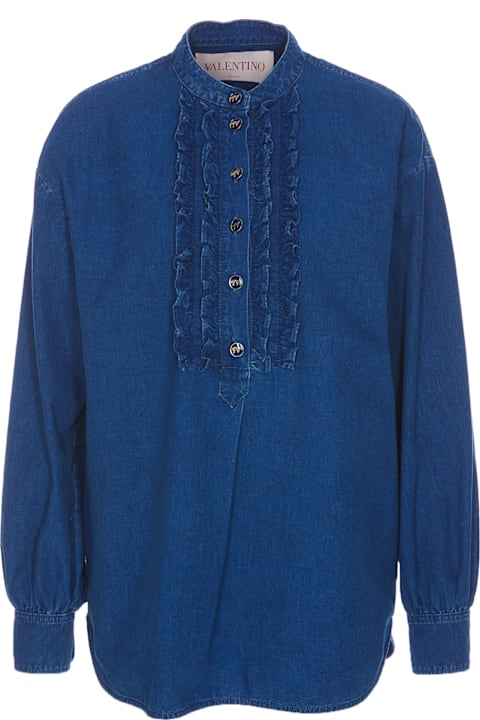 Valentino Garavani ملابس علوية لـ السيدات Valentino Garavani Denim Shirt