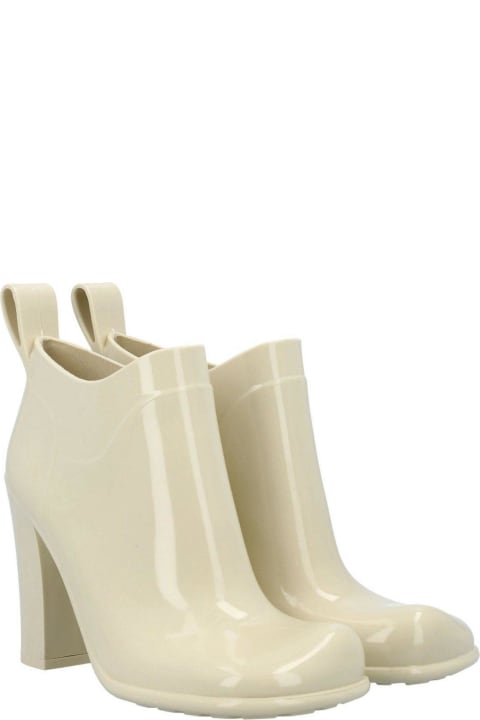 Bottega Veneta Boots for Women Bottega Veneta Shine Square Toe Ankle Rain Boots