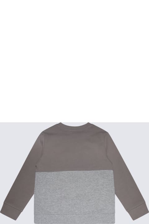 Stella McCartney Topwear for Girls Stella McCartney Grey Cotton Shark Face Sweatshirt