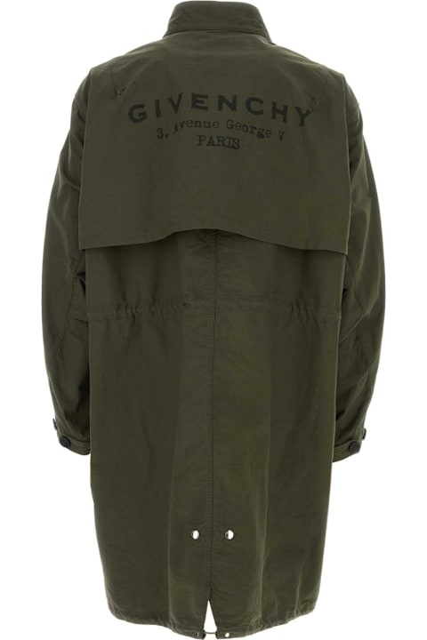 Homeware Givenchy Olive Green Cotton Blend Parka