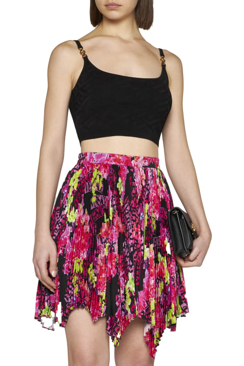 Versace Clothing for Women Versace Printed Pleated Skirt