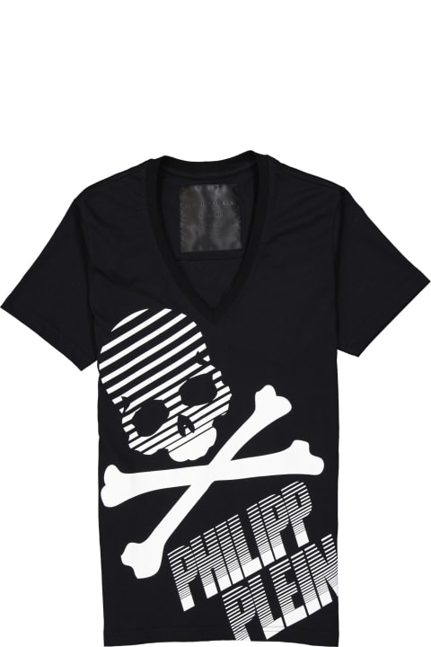 Philipp Plein Topwear for Men Philipp Plein Logo Cotton T-shirt