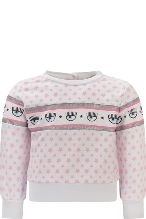 Chiara Ferragni Sweaters & Sweatshirts for Baby Girls Chiara Ferragni Logomanica Sweatshirt