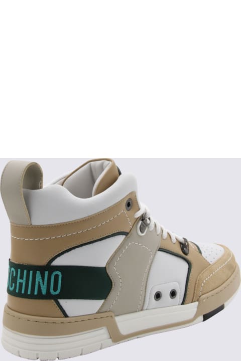 メンズ スニーカー Moschino Multicolor Leather Sneakers