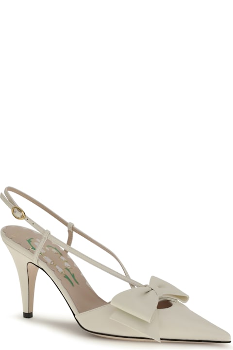 Valentino Garavani Bowow Slingback Leather Pump