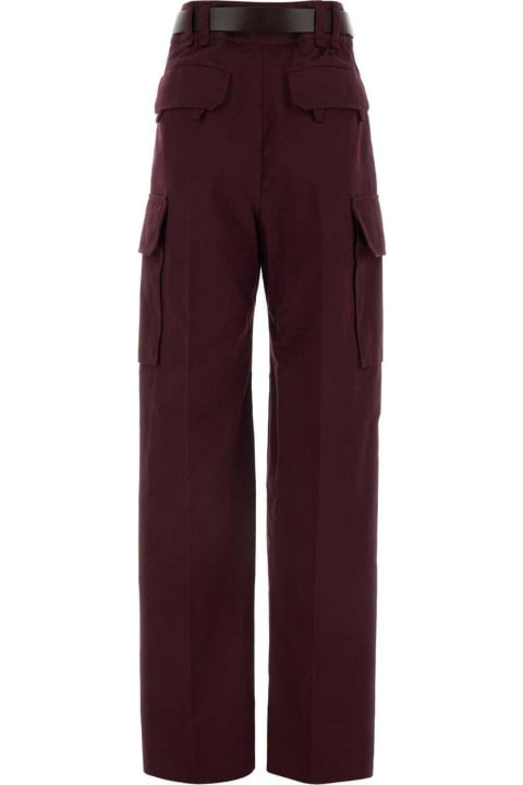 Saint Laurent for Women Saint Laurent Belted Straight Leg Pants