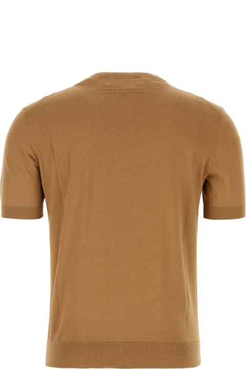 Clothing for Men Zegna Caramel Cotton Sweatshirt