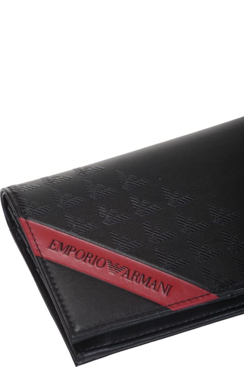 メンズ Emporio Armaniの財布 Emporio Armani Emporio Armani Wallets Black