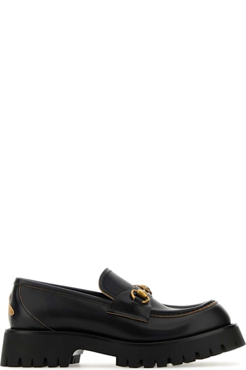 Shoes for Women Gucci Black Leather Loafers