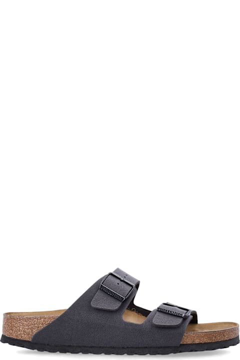 Birkenstock Arizona Birko-flor Velvet Gray Sandals