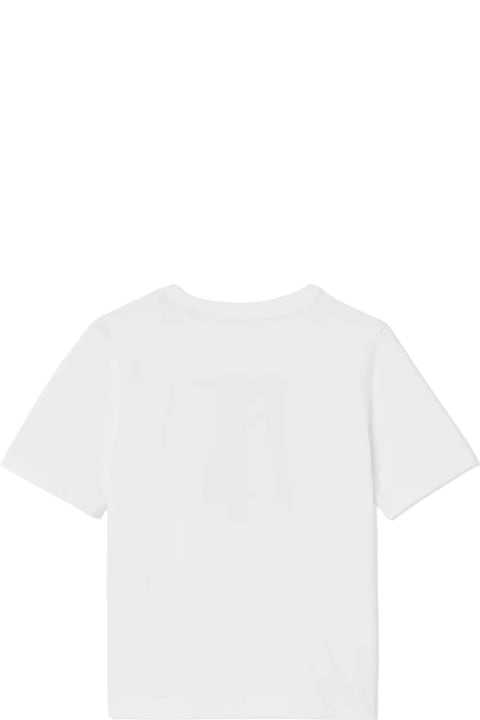 Topwear for Girls Burberry White T-shirt Girl