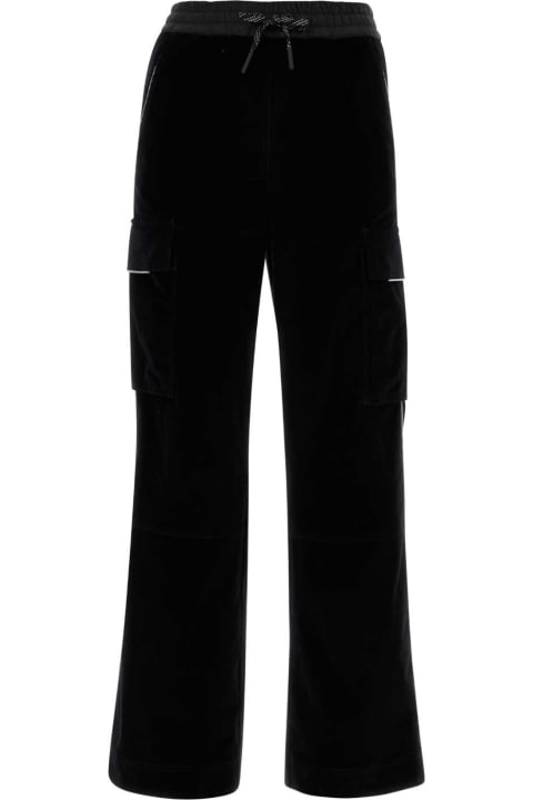 Moncler Grenoble for Women Moncler Grenoble Black Corduroy Pant