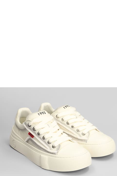 Acupuncture Sneakers for Men Acupuncture Afc Vulc Sneakers In Beige Canvas