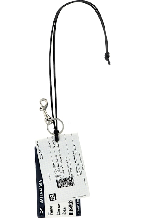 سلاسل مفاتيح لـ القسم الرجالي Balenciaga 'train Ticket' Keyring