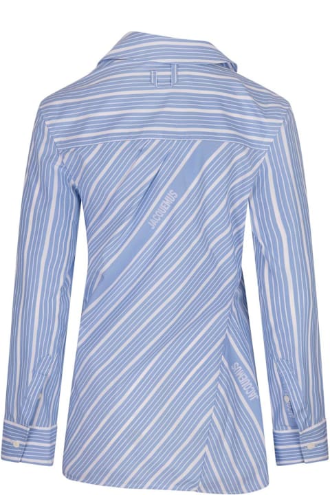 Jacquemus Topwear for Women Jacquemus La Chemise Pablo Asymmetric Striped Shirt