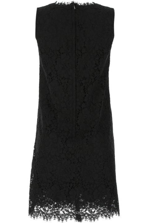 Dolce & Gabbana for Women Dolce & Gabbana Lace Sleeveless Mini Dress