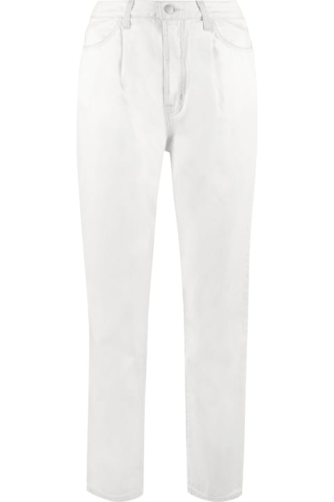 Pleated Peg Tapered Fit Jeans