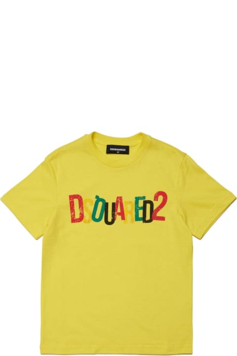Dsquared2 T-Shirts & Polo Shirts for Girls Dsquared2 T-shirt Con Stampa