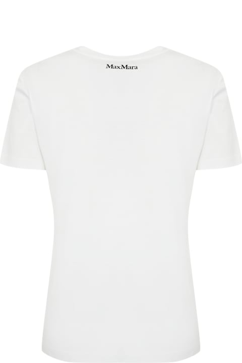 Max Mara Studio Topwear for Women Max Mara Studio Ernesta Cotton T-shirt With Print And Glitter