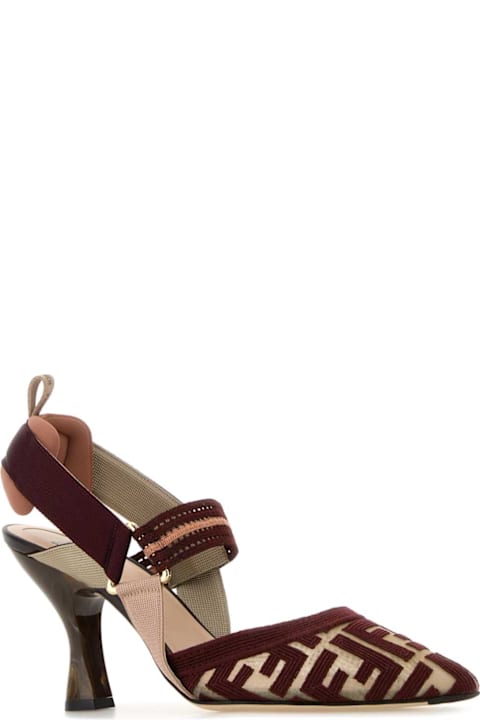 Fendi Multicolor Mesh Colibrã¬ Pumps