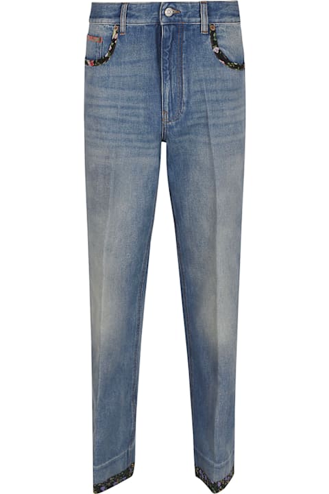 Valentino for Women Valentino Pantalone In Denim | Solid | Medium Blue Denim