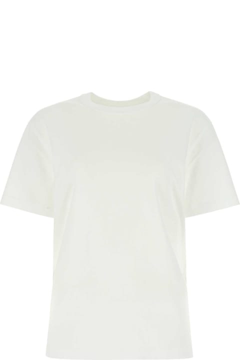 T by Alexander Wang Topwear for Women T by Alexander Wang White Cotton Oversize T-shirt