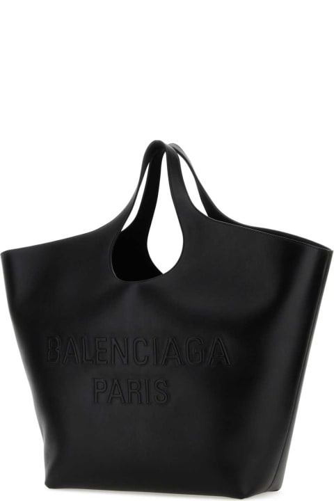 Balenciaga Bags for Women Balenciaga Black Leather Large Mary-kate Shopping Bag