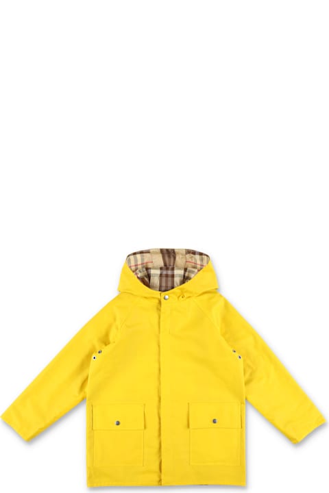 Homeware Burberry Kid - Reversible Check Cotton Coat