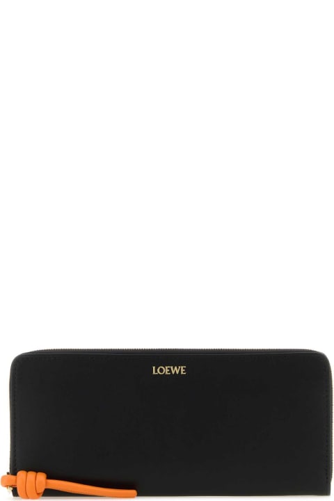 Accessories Sale for Women Loewe Black Leather Wallet