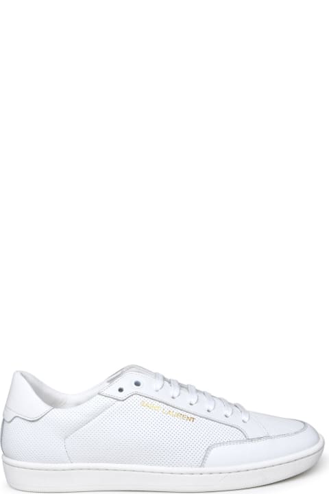 メンズ Saint Laurentのスニーカー Saint Laurent Court Sneakers In White Leather