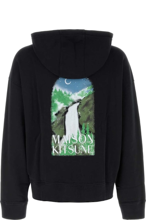 Maison Kitsuné for Men Maison Kitsuné Black Cotton Sweatshirt