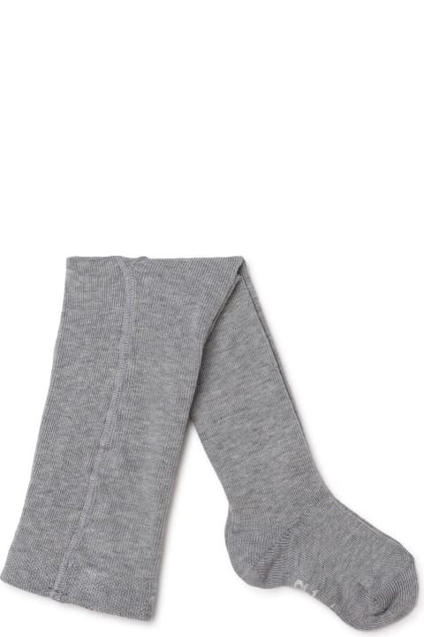 Shoes for Girls Chloé Grey Tights With Braided Pattern