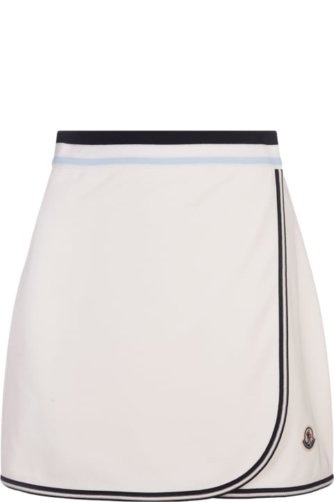 Moncler Skirts for Women Moncler White Wrap Skirt