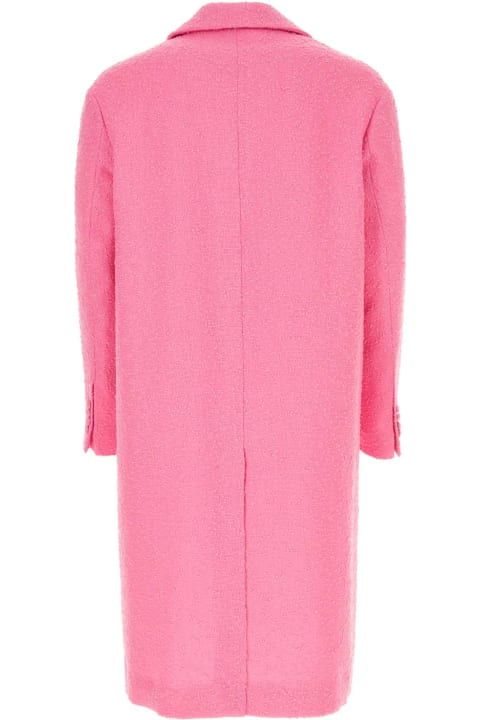 Ami Alexandre Mattiussi Coats & Jackets for Men Ami Alexandre Mattiussi Pink Bouclã© Coat