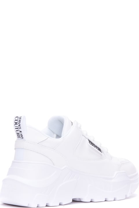 أدوات منزلية Versace Jeans Couture Sneakers In White Leather