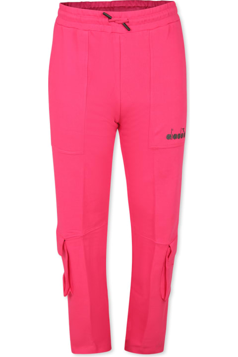 ملابس تحتية لـ بنات Diadora Fuchsia Trousers For Girl With Logo